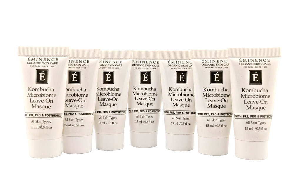 7x Eminence Kombucha Microbiome Leave-On Masque Facial Mask 0.5floz / 15ml Each